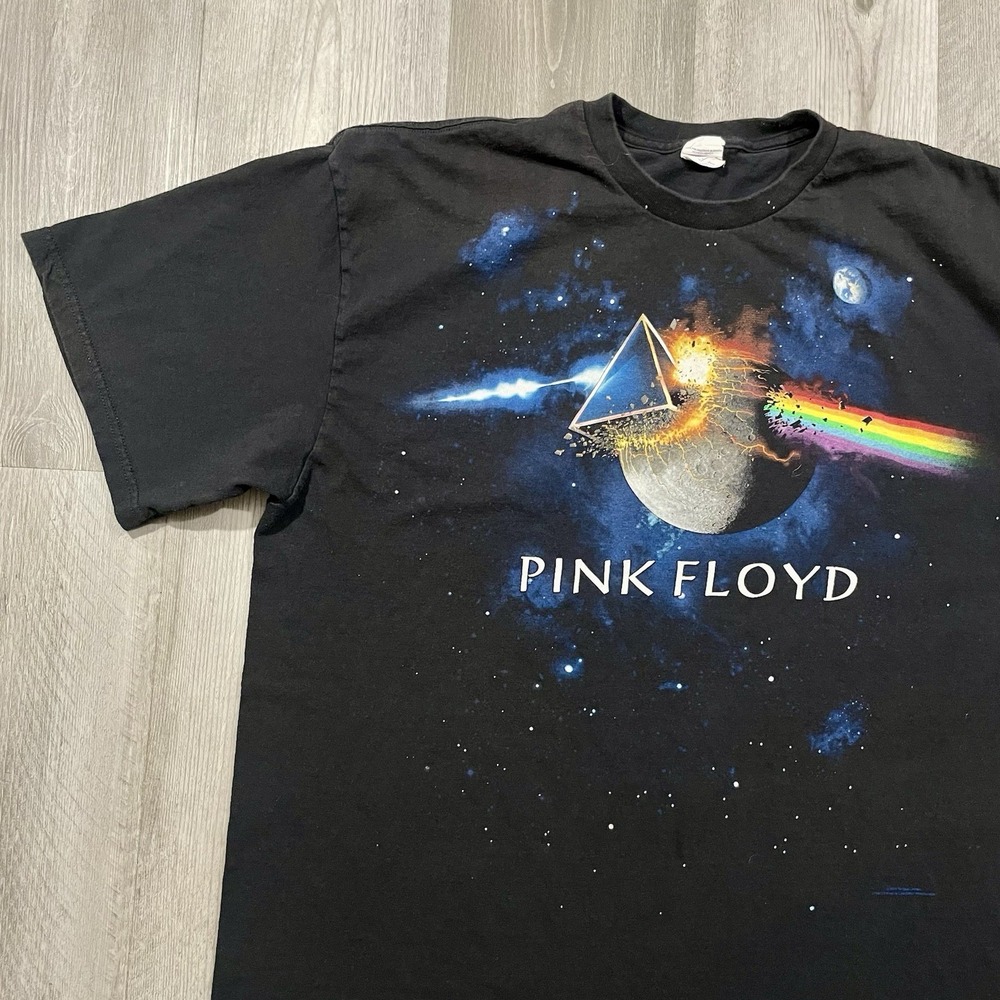 Y2K Pink Floyd Dark Side Of The Moon‎ Size 2XL Rock Band Concert Tshirt